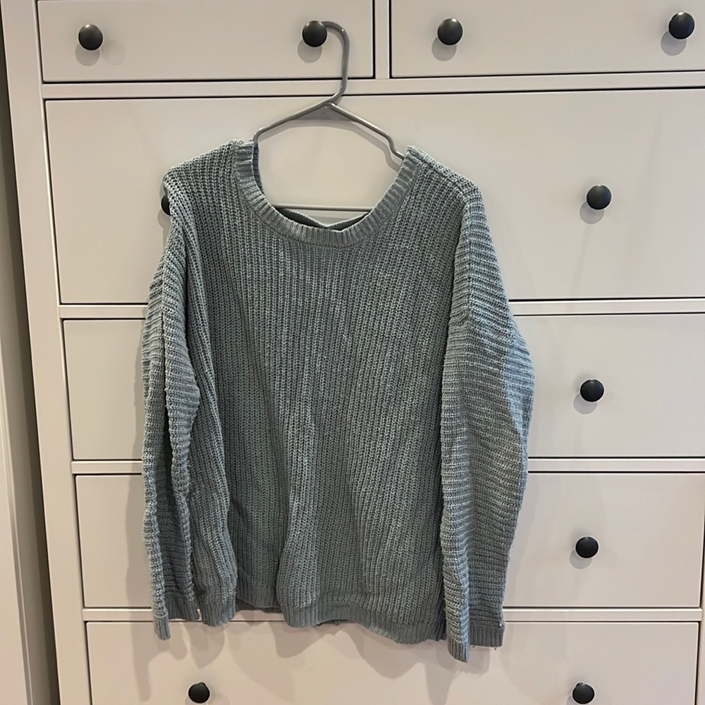 Simple light blue sweater
